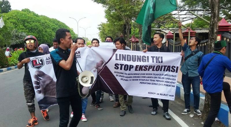 TKI Dihukum Pancung, Aktivis Pondok Keadilan Bersama HMI Bangkalan ...